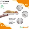 Ecokanta 100% Compostable 6-Compartment Dinner Plates - Eco-Friendly, Biodegradable Sugarcane