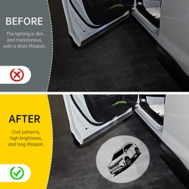 Obaiwanmg 2 Pack LED Car Door Welcome Lights Projector Logo Light Ghost Shadow Lamp For kia telluride Accessories