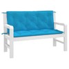 SKM Garden Bench Cushion Set of 2 Light Blue,Blue (Weight