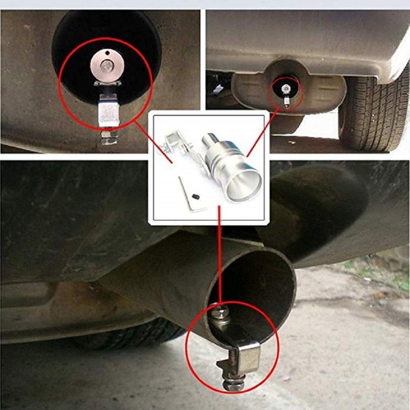MASO Universal Turbo Oversized Muffler Exhaust Pipe Whistler for Car