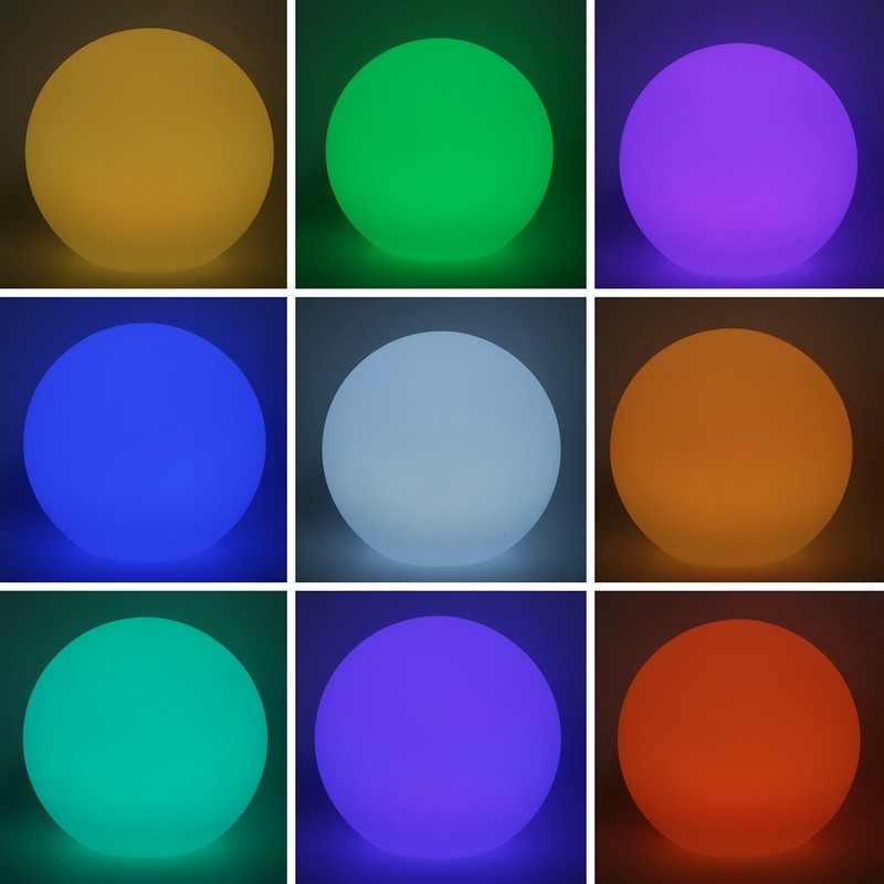 LED 16 Colors Remote Control Night Light USB Charging Waterproof