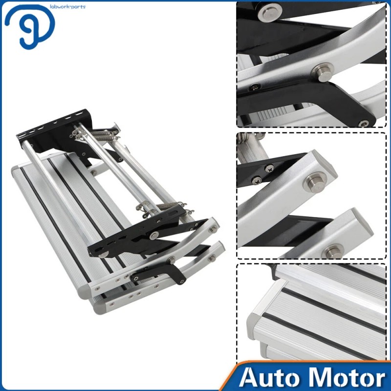 labwork RV Camper Steps Stair Anti-Slip Aluminum 2 Step Pull