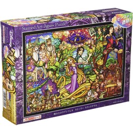 Tenyo (Tenyo) 【Made in Japan】 500 Piece Stained Art Tight Fit Series Jigsaw Puzzle Disney Tangled Rapunzel Story (9.8 x 14.2 in / 25 x 36 cm) DSG-500-622 with Service Card