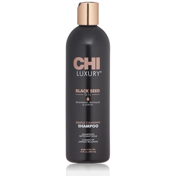CHI Luxury Black Seed Gentle Cleansing Shampoo, 12 Fl Oz