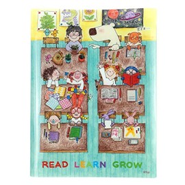 GreetingLife RYZ-975 Coco-chan Greeting Life 4 Pocket File Open A4 Size School Blue