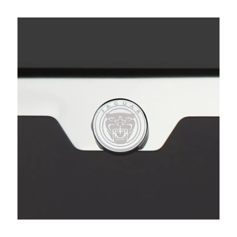 KA Mirror Chrome Jaguar Logo Laser Etched T304 Stainless Steel