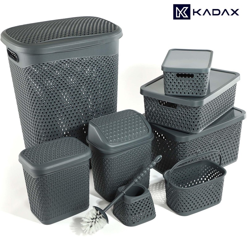 KADAX Classic Clothes Peg Basket, Peg Basket for Clothesline, Peg