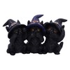 Nemesis Now Three Wise Black Cats See No Hear No