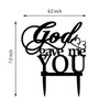 Decoración para tartas de boda de God Gave Me You