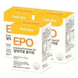 Daily One Evening Primrose Oil Gamma Linolenic Acid, 3 units, 60.6g / 데일리원 달맞이꽃 종자유 감마리놀렌산, 3개, 60.6g