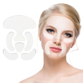 Yviso Reusable Silicone Face Patch Set - 6 Wrinkle Patches for Overnight Fine Line & Crease Flattening - Forehead, Under-eye and Smile Lines Repair