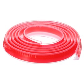 DTGN 79"x0.8"x0.5" (LxWxH) Collapsible Shower Barrier Stopper - 1 Pack - Good for Bathroom Kitchen - L Shape Water Splash Guard Blocker - Clear