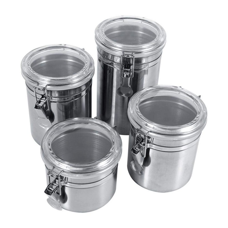 Fdit Stainless Steel Airtight Food Storage Containers Dry Containers Storage