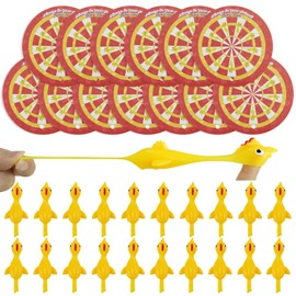 Kids Valentines Day Cards with Flying Chicken Slingshot Toys,36pcs Valentines Day Gift Cards and 36pcs Rubber Chicken Slingshot Toy,Valentine's Day Chicken-themed School Classroom Gifts for Kids