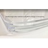DistinctAndUnique Clear PVC Hinge Piano Style for 1/4" (6mm) Material,