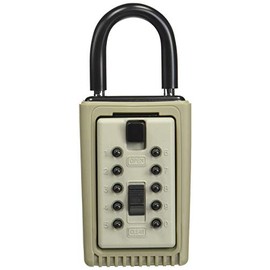 Kidde 001350C 3-Key Portable Push Button Key Safe, Clay