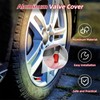 Kewucn 8 PCS Car Tire Valve Stem Caps, Aluminum Alloy