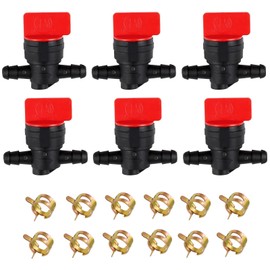 1/4 Zoll Inline Benzinhahn Für Kleine Motoren Benzinverschlussventil Für Gartengeräte Schneefräsen Kraftstoffabschaltung Für Motorsägen Kompatibel Mit Briggs And Stratton 698183 493960 494768rasenmähe