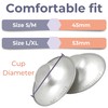 Lactivate Silver Nursing Cups S/M 45mm – Pure Solid 925