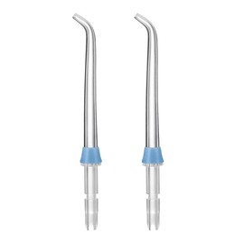 2Pcs Replacement Classic Jet Tips for Waterpik Flosser WP100 WP250 WP300 WP450 WP660 WP900Other Oral Irrigators(Blue)