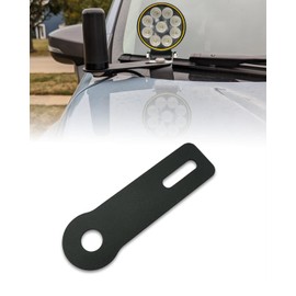 FYWZ Ditch Light Bracket Extensions-Ham Antenna Ditch Bracket Extension A-Pillar Windshield Hinge Extensions Holder Fit for Most of Truck; SUV; Off-Road Vehicle (Metal |Black)