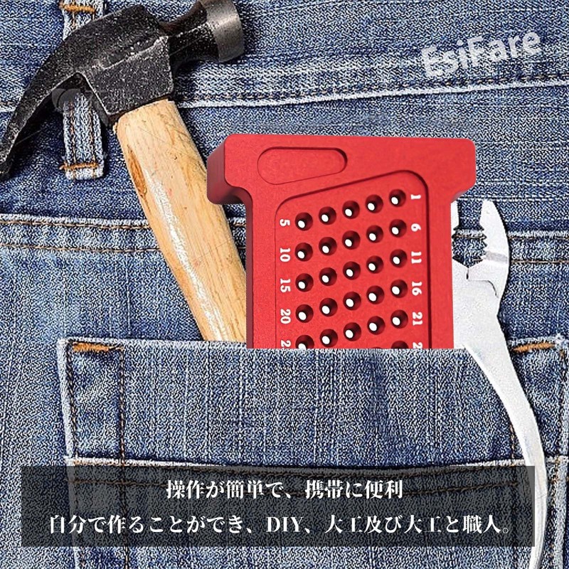 EsiFare T-Shaped Ruler, Woodworking Ruler, T-Shaped Scoya, Injury Tool, Woodworking