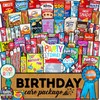 Birthday Party Care Package (65 Pack) Snacks Cookies Chocolate Bar