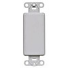 Leviton Decora Plastic Adapter Plate, Blank, No Hole, With-Ears, and
