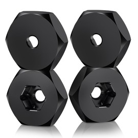 ZHRCFUN Pack of 4 5 mm to 12 mm Wheel Hex Hub Adapter for WPL 1/10 D12 2WD RC Cars Truck Upgrade Parts