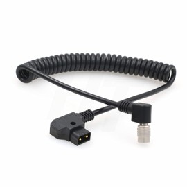 HangTon D-tap to Hirose 4 Pin Right Angle Power Cable for MixPre 10 ll Sound Device 633 688 Mixer