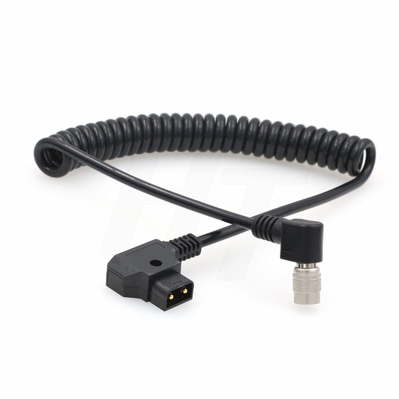HangTon D-tap to Hirose 4 Pin Right Angle Power Cable