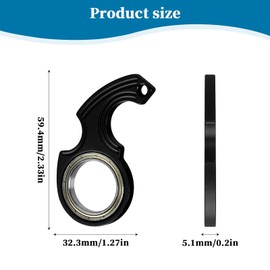 Fonyiunce 4 Pieces Key Ring Spinner Fidget Ring Toy Key Spinner Sensory Toy Fidget Spinner Keychain for Kids and Adults