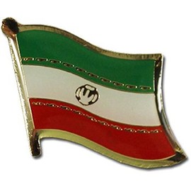 AES Iran Country Flag Bike Motorcycle Hat Cap Lapel Pin
