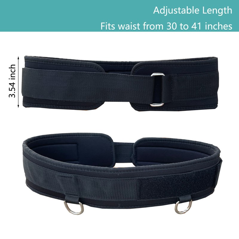 CORECISE Weighted Training Waist Belt for Pulling Sled and Tires,Workout
