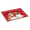 Certified International Holiday Magic Snowman Rectangular Serving Platter, 14" X