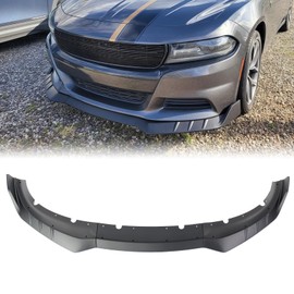 OSNLEW Front Bumper Lip Compatible with 2015-2023 Dodge Charger R/T & SRT, ABS Front Air Dam Chin Spoiler Bumper Lower Lip Splitter Guard Protector Trim 3PCS