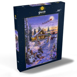 MyPuzzle Snowman Welcomes Santa Claus - Premium 200 Piece Puzzle - MyPuzzle Special Collection by Puzzle Galaxy