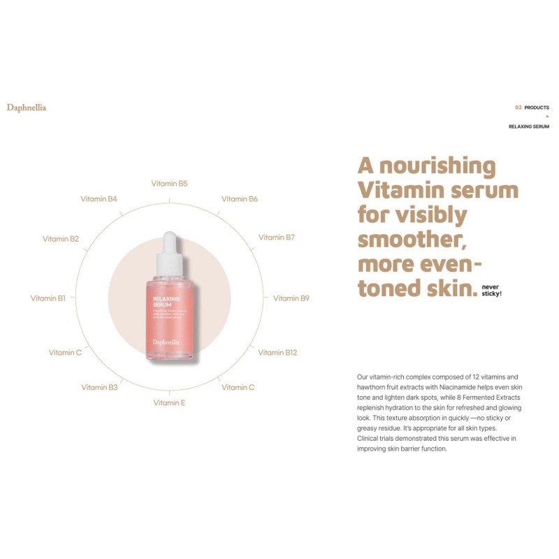 Daphnellia Relaxing Serum 50ml K-Beauty