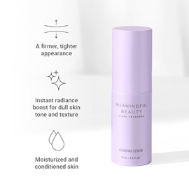 Meaningful Beauty - Glowing Serum - Radiance Booster with Fruit and Mineral Extracts - 0.5 Ounce - MT.2067