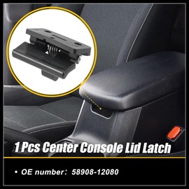 Hihaha Center Console Lid Latch for Toyota RAV4 4Runner Camry Corolla Avalon Prius Armrest Lid Latch Cover 58908-12080 58908-32020 Door Lock Sub-Assy Durable Material