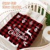 YeeJu Christmas Throw Blanket Baby Blanket Small Red Plaid Christmas