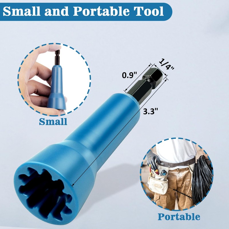 Wire Nut Twister, Wire Twister Tool for Drill, 1/4" Chuck