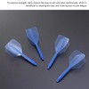XMNIVATE 6-Piece Dart Shaft, Winged Dart Shaft, Blue Transparent Dart
