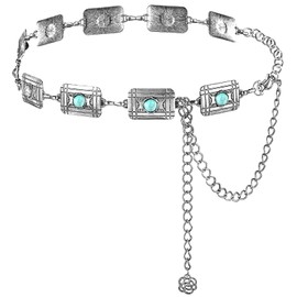 Farcauo Waist Chain Belt for Country Concert Outfits Western Chain Belts for Women Rodeo Cowgirl Belt for Jean Dress Western Shirts Fashion Rodeo Festival Outfits Belt Accessories for Women