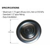 Delta RP61181OB Round Shower Head Oil Rubbed Bronze 6" Single-Setting