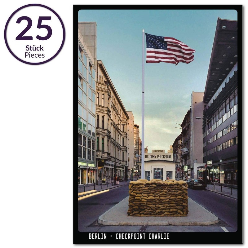 25 x Postcards Berlin Checkpoint Charlie | Pack of 25