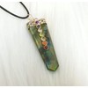 Jet International Labradorite Flat Chakra Pendant 2 Inches Approx. A