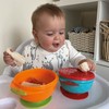 Nuby Stackable Suction Bowls – Air-Tight Seal Lid| Suction Base