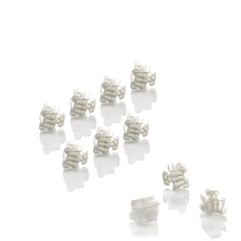 LST 10 x Decorative Moulding Mounting H Clips W124 S124