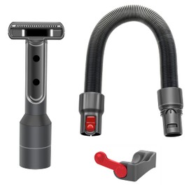 Italdos Bürste für Hunde- und Katzenhaare, kompatibel mit Dyson V7 V8 V10 V11 V15 Bürste zum Absaugen von mittelgroßen Haaren und kurzen Haustieren mit flexiblem Schlauch und Tastenstopper